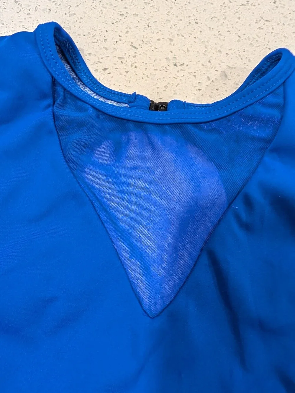 CHRISTMAS BLUE 5dancewear Five 5 YXL Extra Large Gymnastics Dance Leotard Xmas